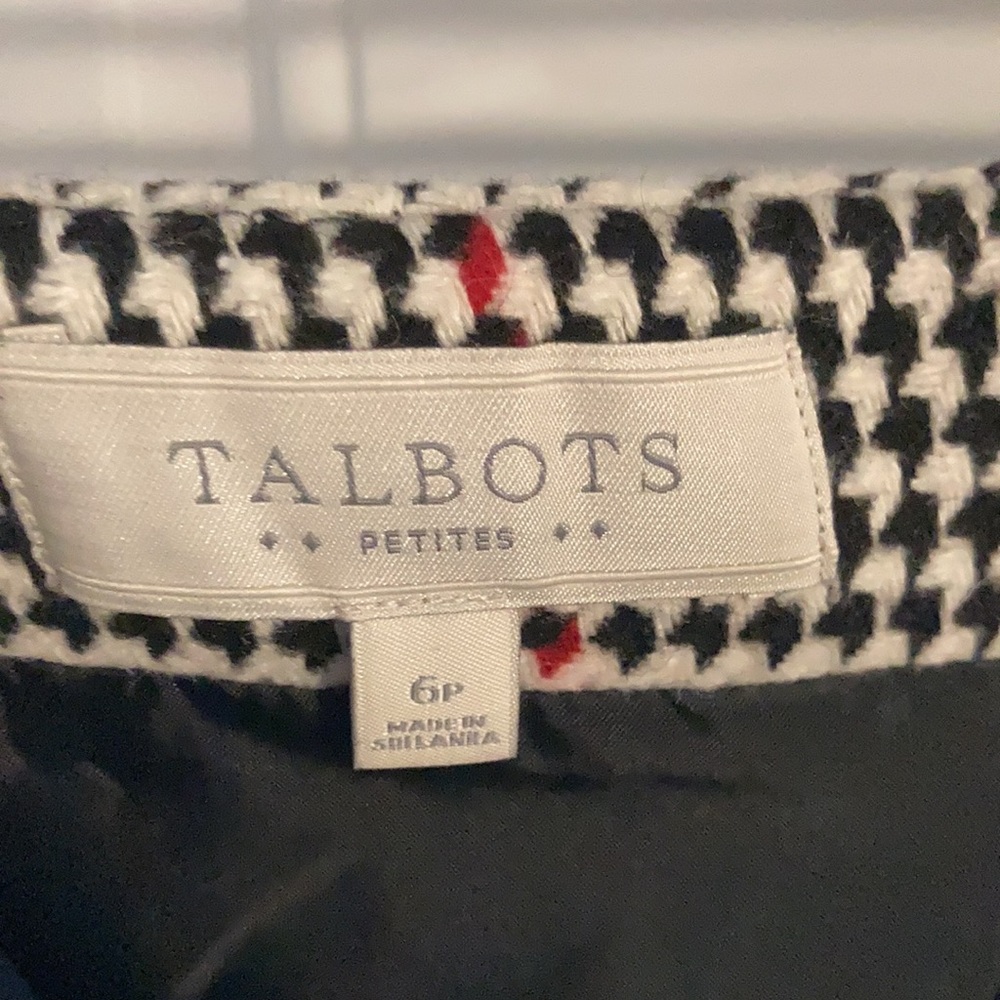 Talbots Houndstooth Pattern Skirt - image 6